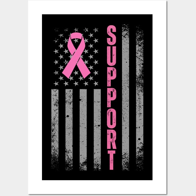 Support - Breast cancer awareness Wall Art by Adisa_store